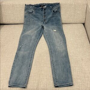 DKNY Light Blue High Waist Straight Jeans